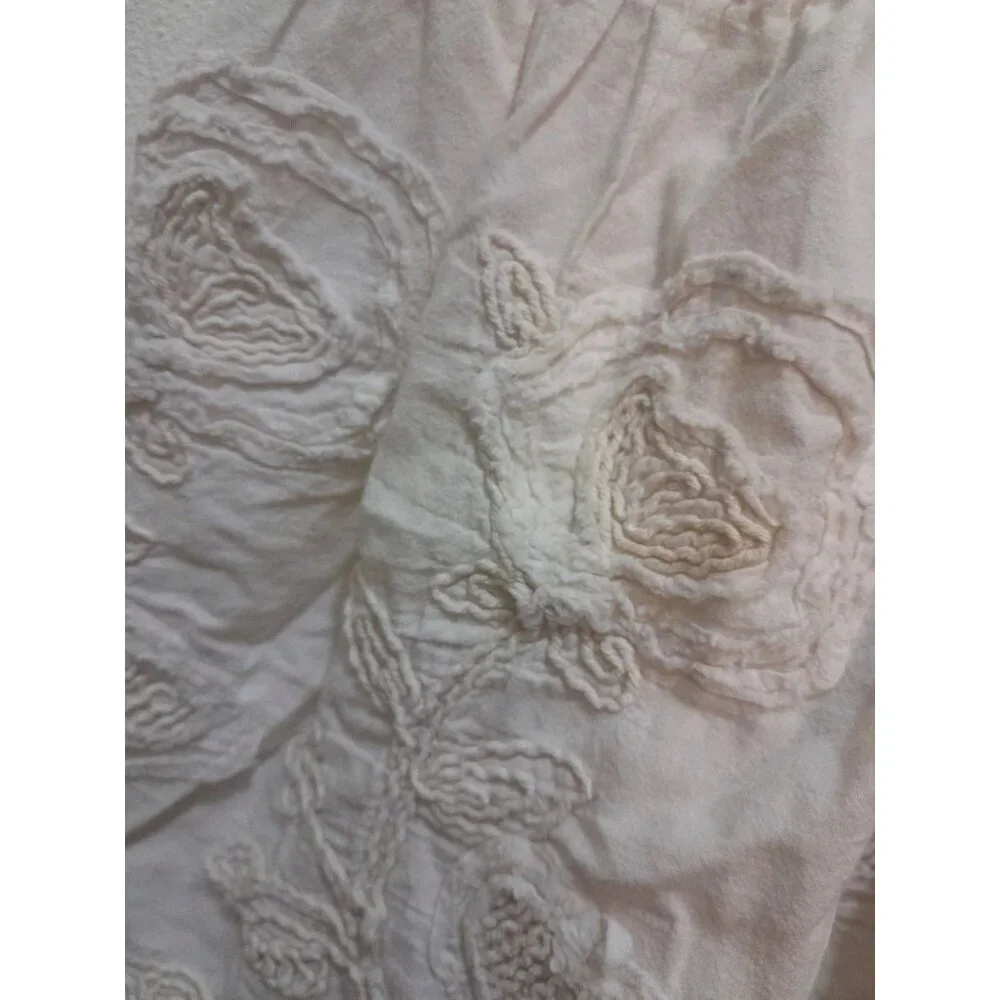 Womens Baby Doll Y2K Coquette Crochet Embroidered Lace Size XS Top Ivory - Picture 4 of 8